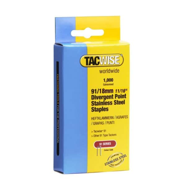 Divergent Point Staples 91/18mm (Pack of 1000)