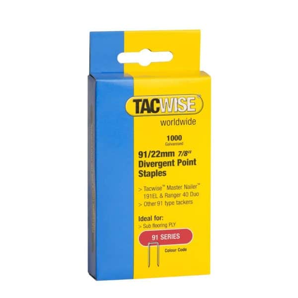 Divergent Point Staples 91/22mm (Pack of 1000)