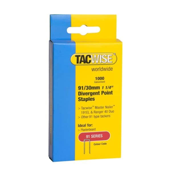 Divergent Point Staples 91/30mm (Pack of 1000)